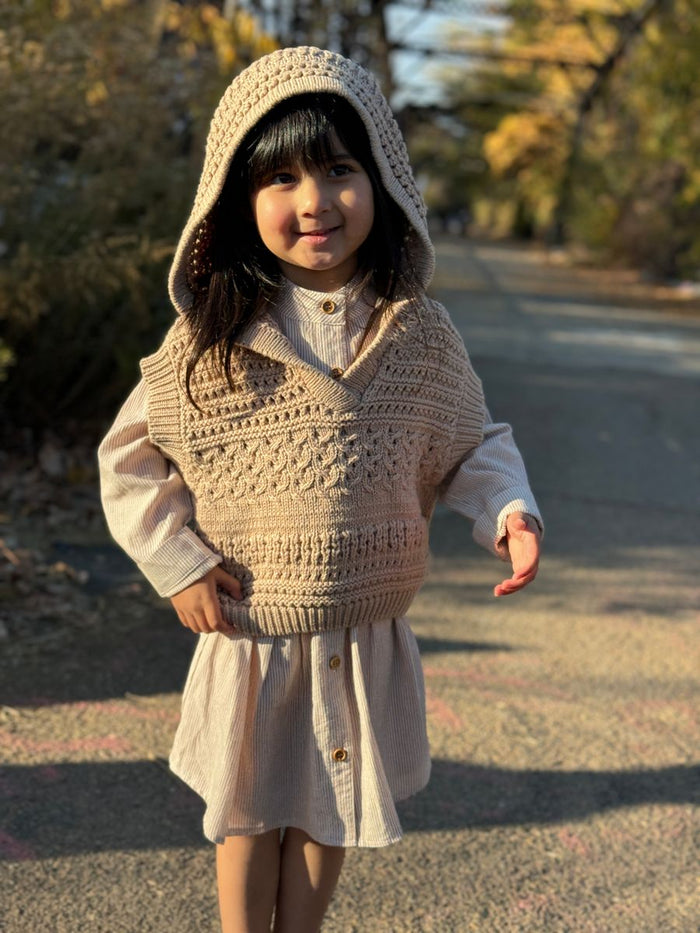 VIGNETTE GIRLS MABEL VEST OATMEAL