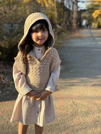 VIGNETTE GIRLS MABEL VEST OATMEAL