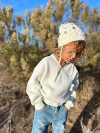 Girls Molly Sweater Ivory