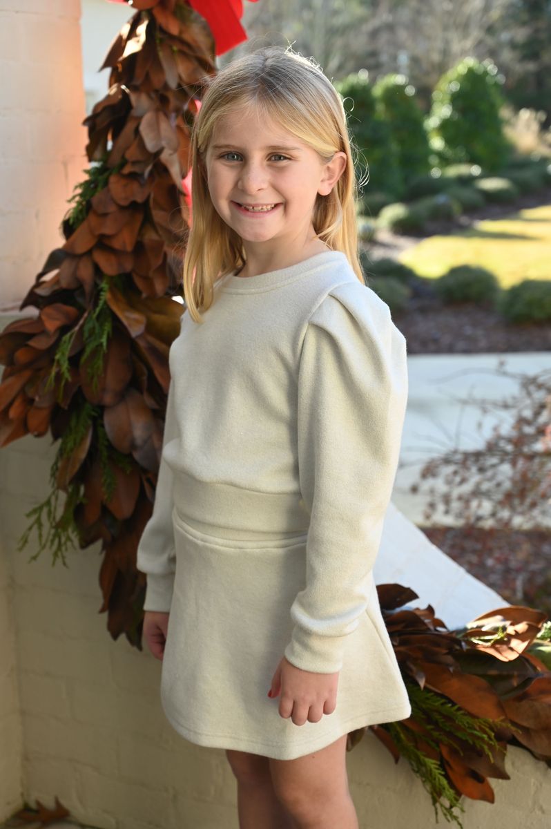 PLEAT PEYTON SWEATER SNOWFLAKE