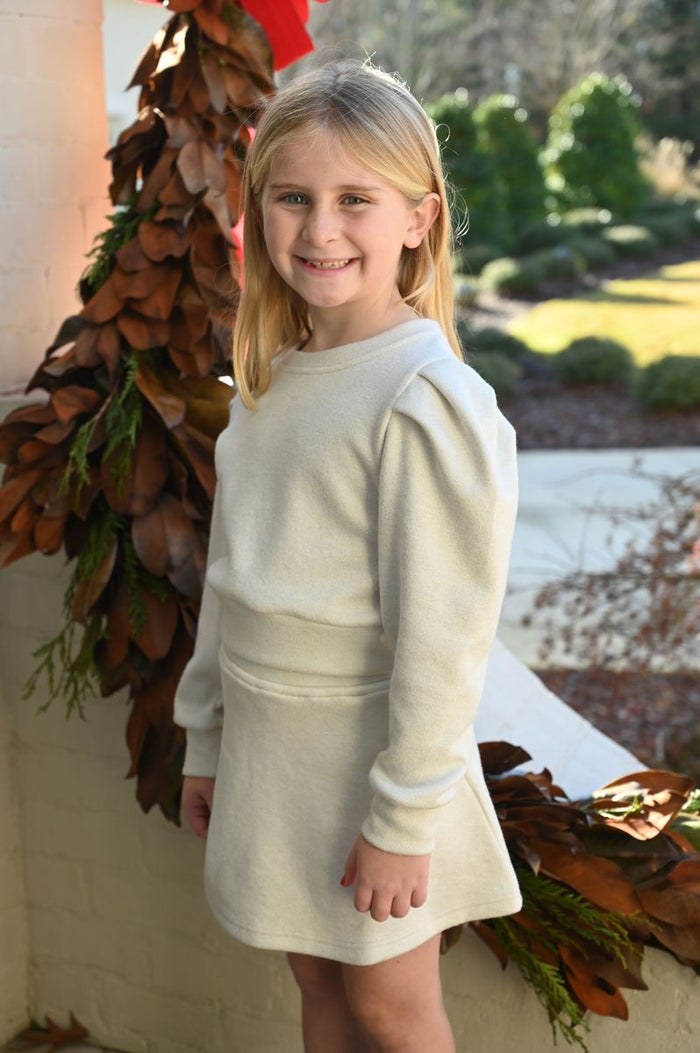 PLEAT PEYTON SWEATER SNOWFLAKE