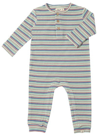 ME & HENRY MASON RIBBED HENLEY MULTI STRIPE