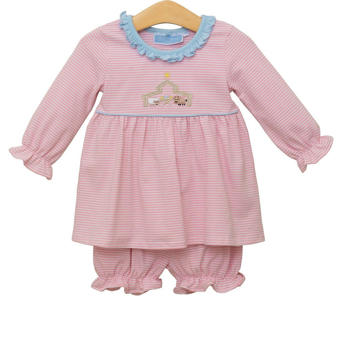 TROTTER STREET GIRLS NATIVITY BLOOMER SET