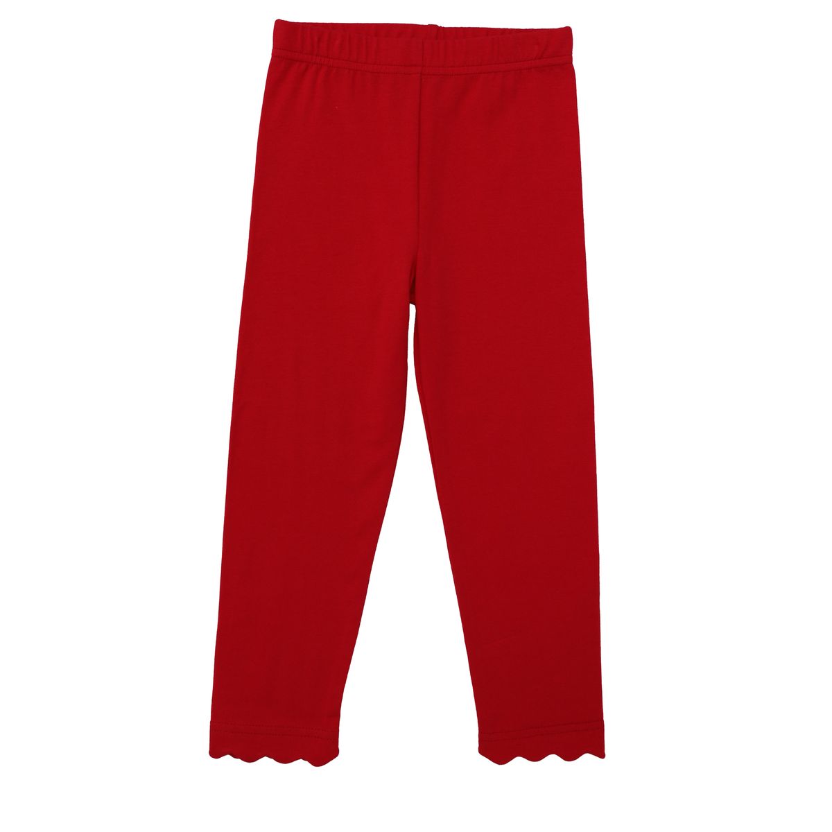 TROTTER STREET SCALLOPED LEGGINGS RED