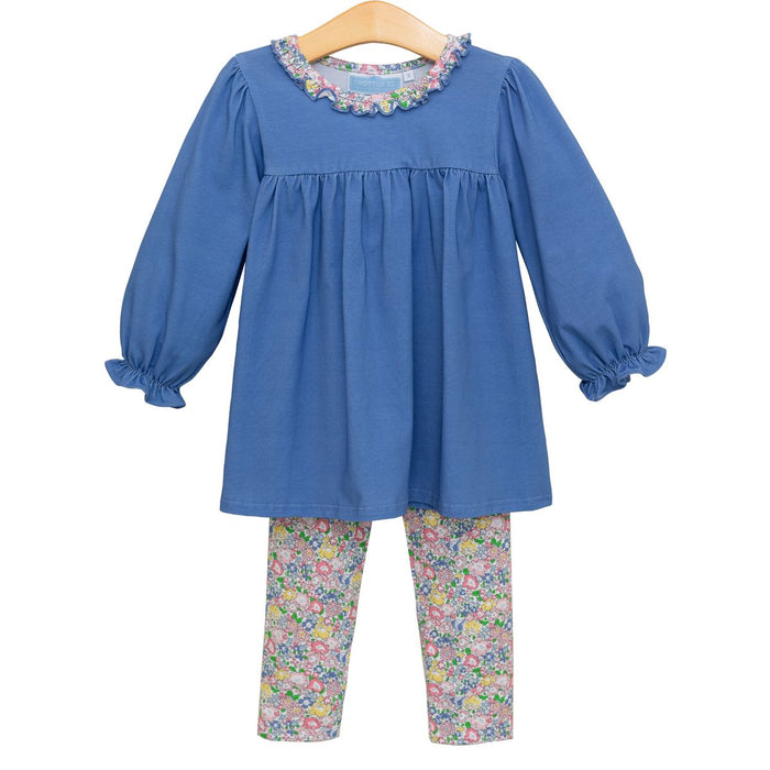 TROTTER STREET FLORAL RUFFLE PANT SET