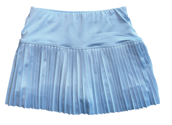 SUZETTE COLLECTION PLEATED SKORT CHAMBRAY BLUE