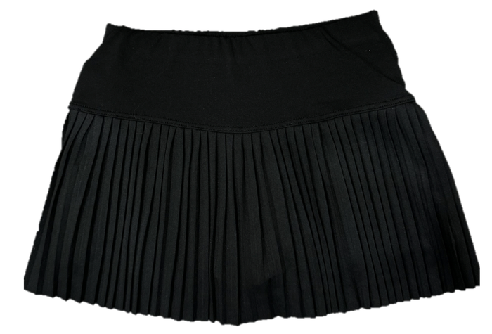 SUZETTE COLLECTION PLEATED SKORT BLACK