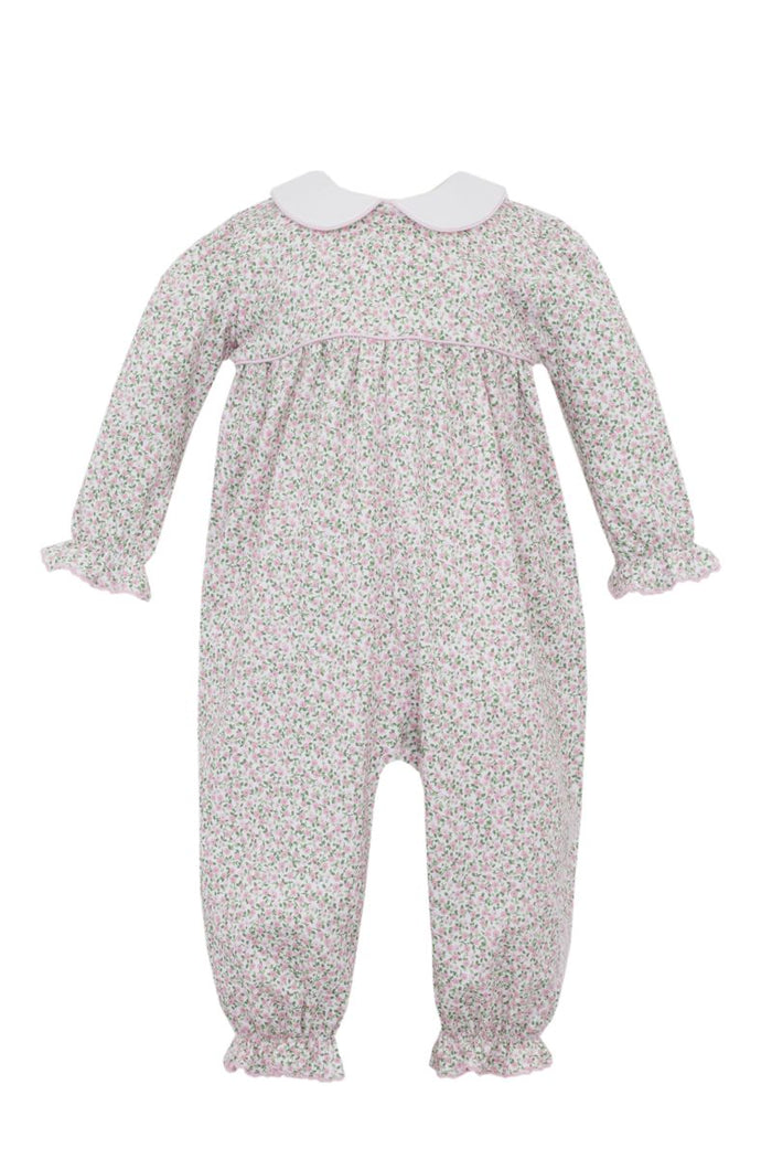PETIT BEBE CAROL PINK KNIT LIBERTY FLORAL FOOTIE