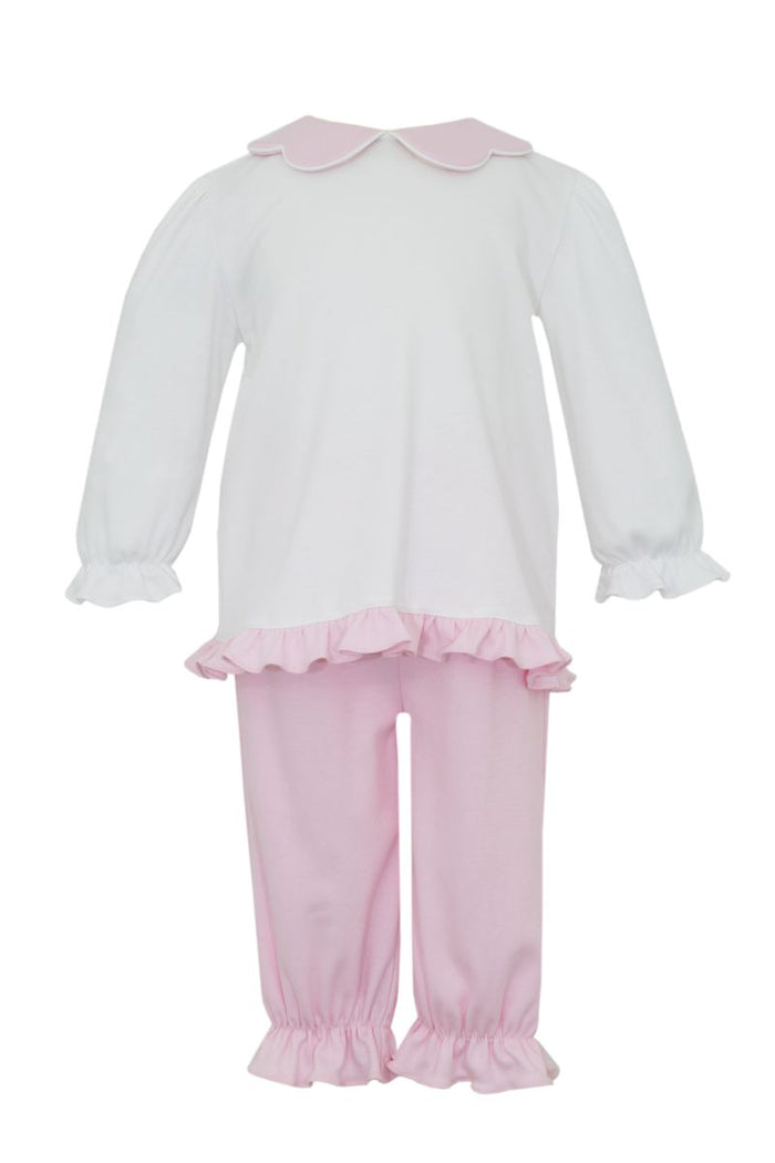 PETIT BEBE PINK KNIT PANT SET