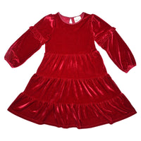 VIGNETTE GIRLS ELIANA DRESS RED VELVET
