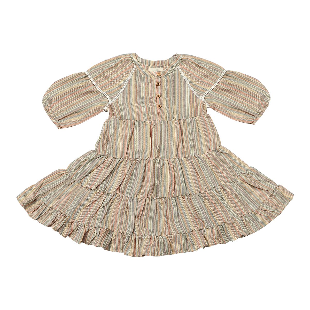 VIGNETTE SADIE DRESS FALL STRIPE