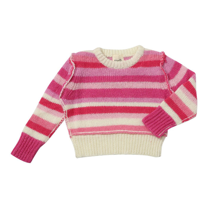 VIGNETTE GIRLS DONNA SWEATER BERRY KNIT
