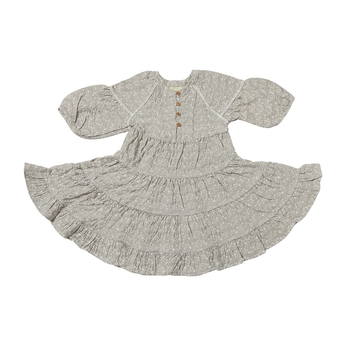 VIGNETTE SADIE DRESS TAUPE EYELET