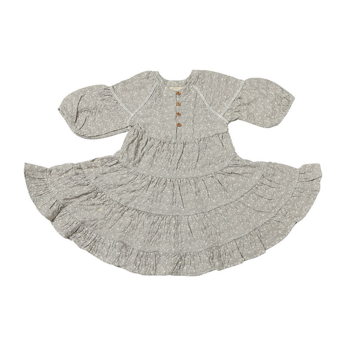 VIGNETTE SADIE DRESS TAUPE EYELET