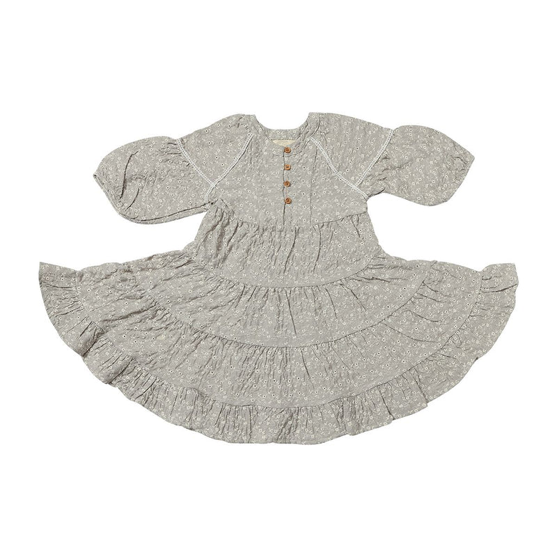 VIGNETTE SADIE DRESS TAUPE EYELET