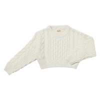 VIGNETTE GIRLS MOLLY SWEATER IVORY