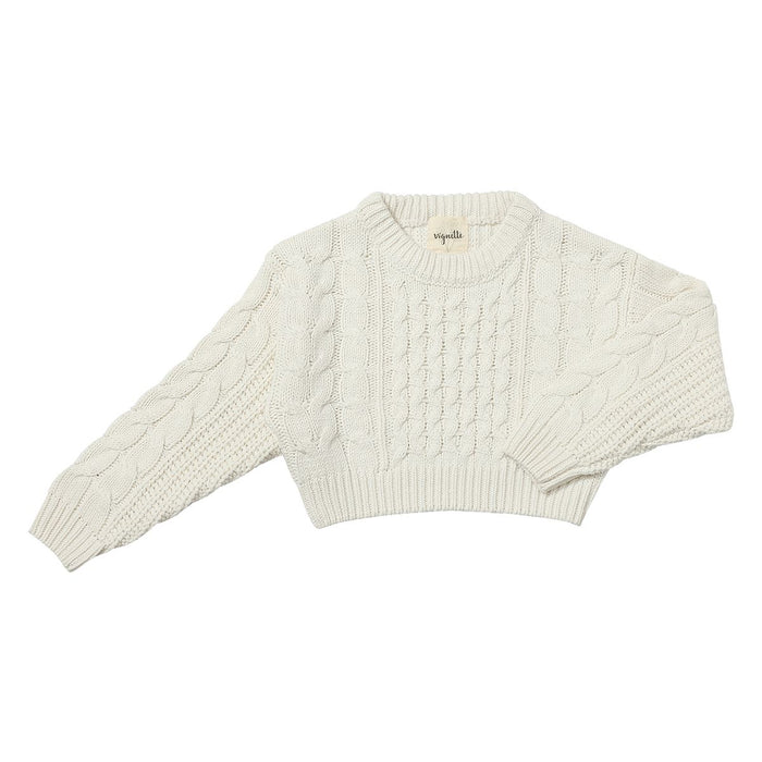 VIGNETTE GIRLS MOLLY SWEATER IVORY