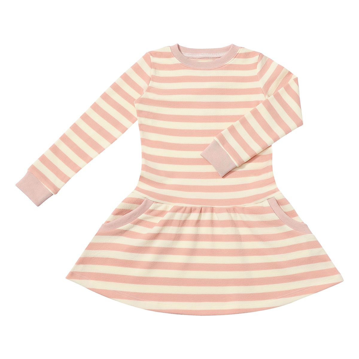 VIGNETTE GIRLS LARA DRESS PINK STRIPE