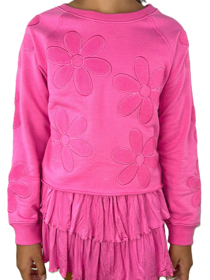 PAPER FLOWER ALL OVER FLOWER SWEATSHIRT