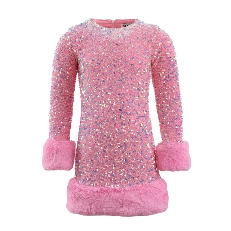 LOLA AND THE BOYS SABRINA SHIMMER DRESS