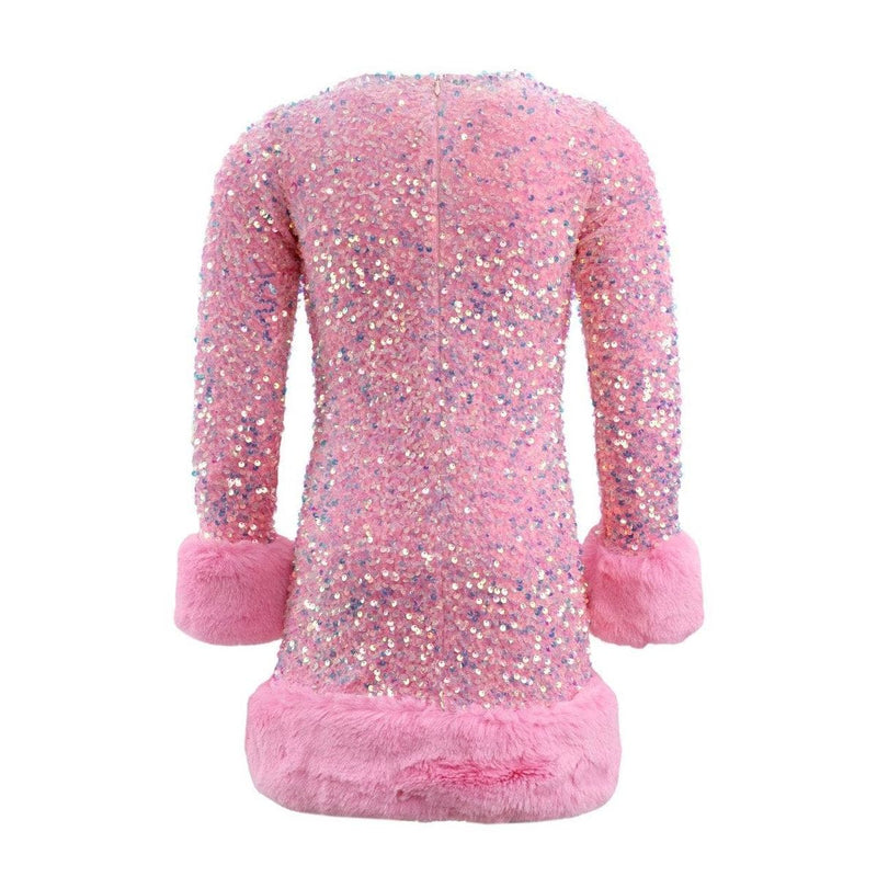LOLA AND THE BOYS SABRINA SHIMMER DRESS