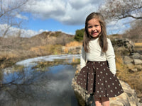 VIGNETTE CARA SKIRT CHOCOLATE FLORAL