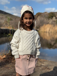 VIGNETTE GIRLS MOLLY SWEATER IVORY