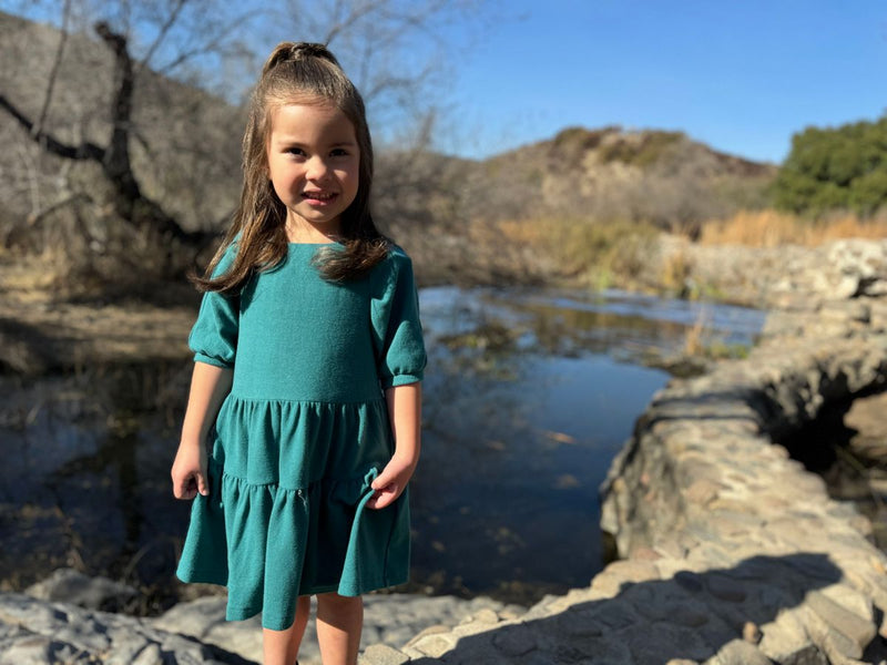 VIGNETTE GIRLS ALICE DRESS GREEN