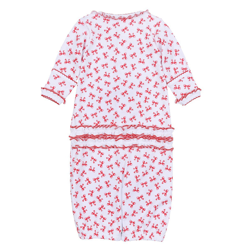MAGNOLIA BABY SCARLETT BOWS PRINTED RUFFLE CONVERTER