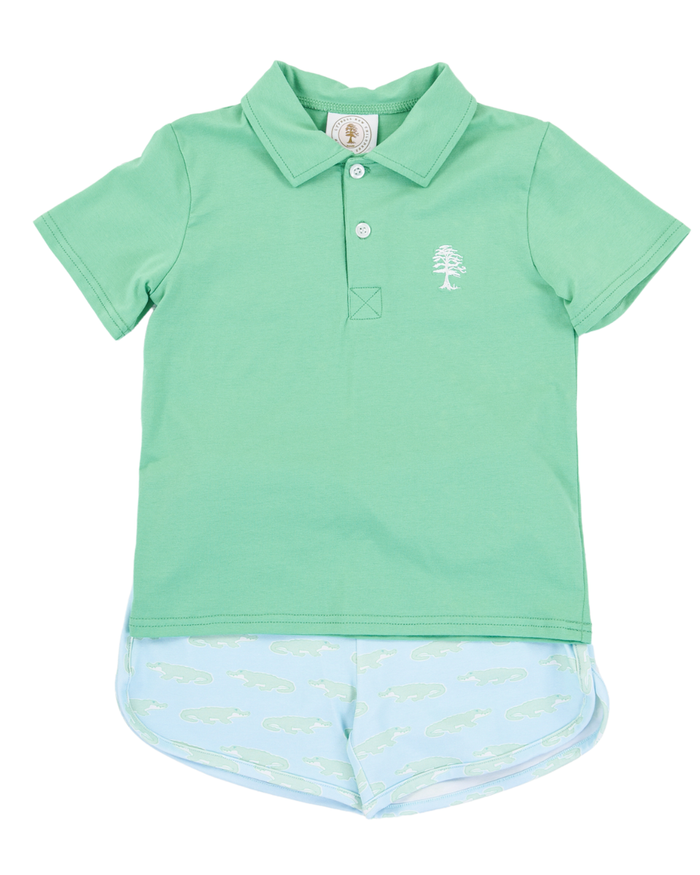 A LITTLE SNAPPY PORTER POLO SET