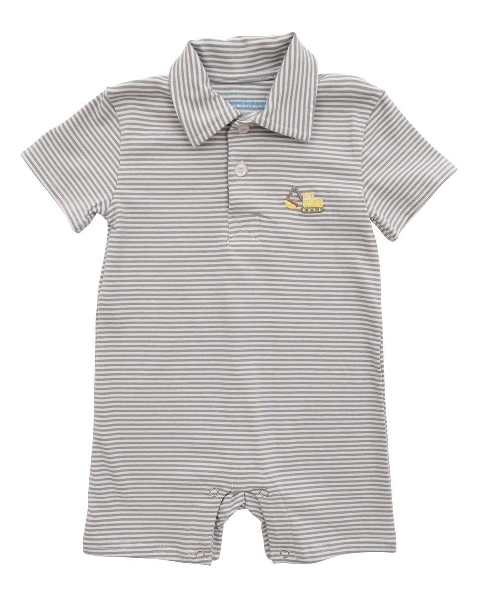 CONSTRUCTION POLO ROMPER