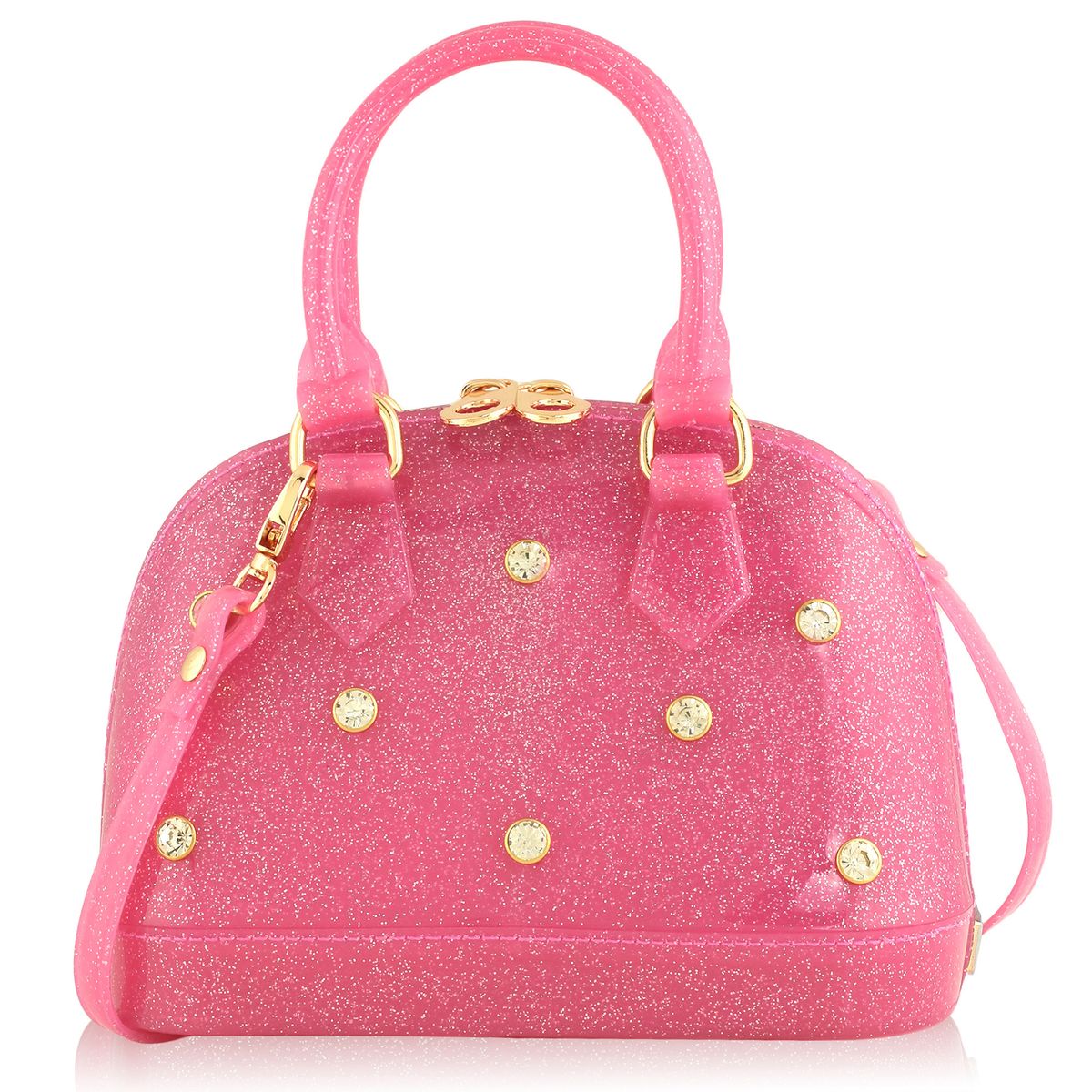 Cate Rhinestone Hot Pink Sparkle