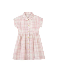 HEATHER DRESS PINK PLAID