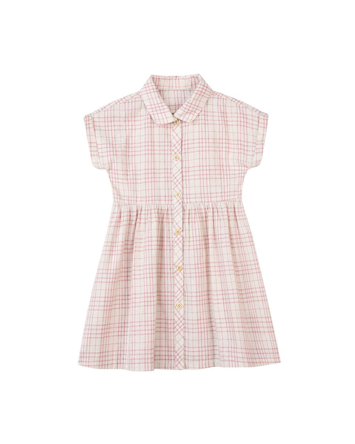 HEATHER DRESS PINK PLAID