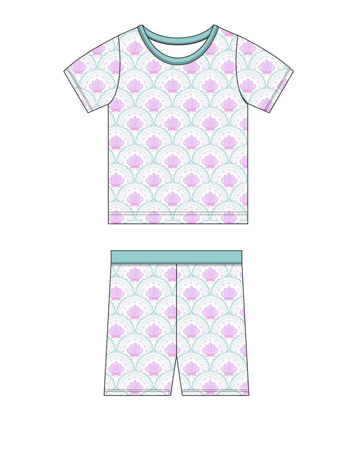 Seaside Shells Pj Short Set