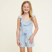 FLORAL RUFFLE ROMPER