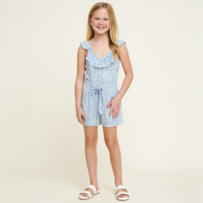 FLORAL RUFFLE ROMPER