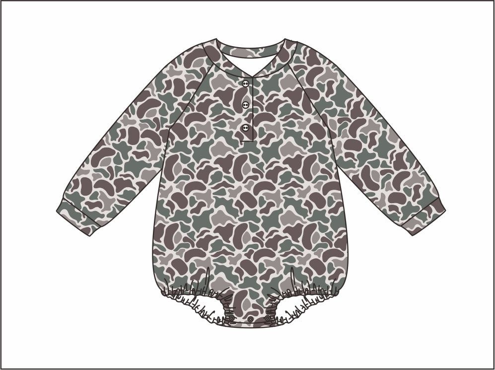 Harbor & Hound Henley Bubble Deer Camo