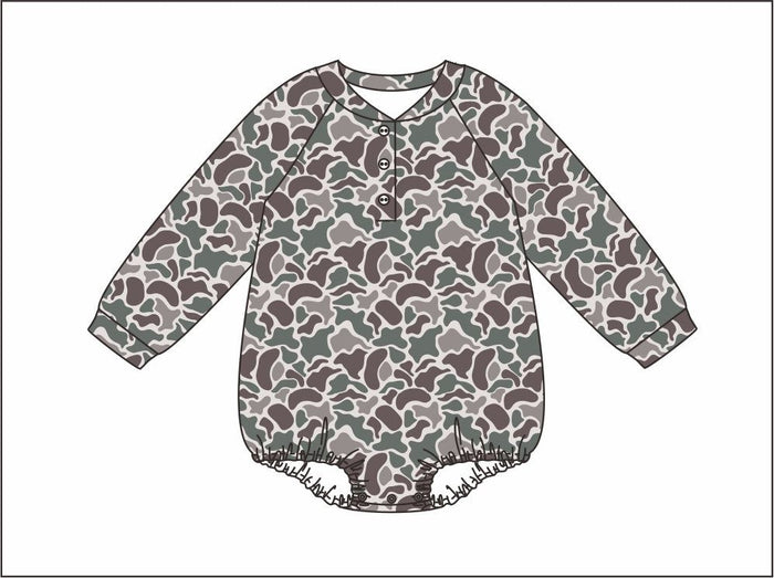 Harbor & Hound Henley Bubble Deer Camo