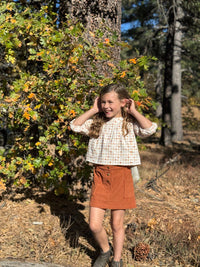 Vignette Daphne Skirt Rust Corduroy