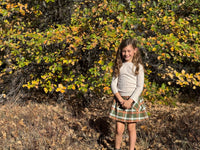 Jacey Skort Loden & Pumpkin Plaid