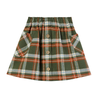 Jacey Skort Loden & Pumpkin Plaid