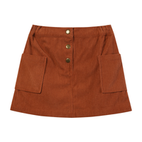 Vignette Daphne Skirt Rust Corduroy