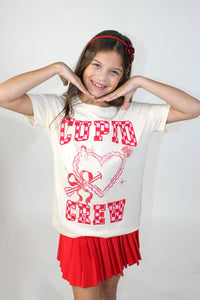 CUPID CREW APPLIQUE TOP