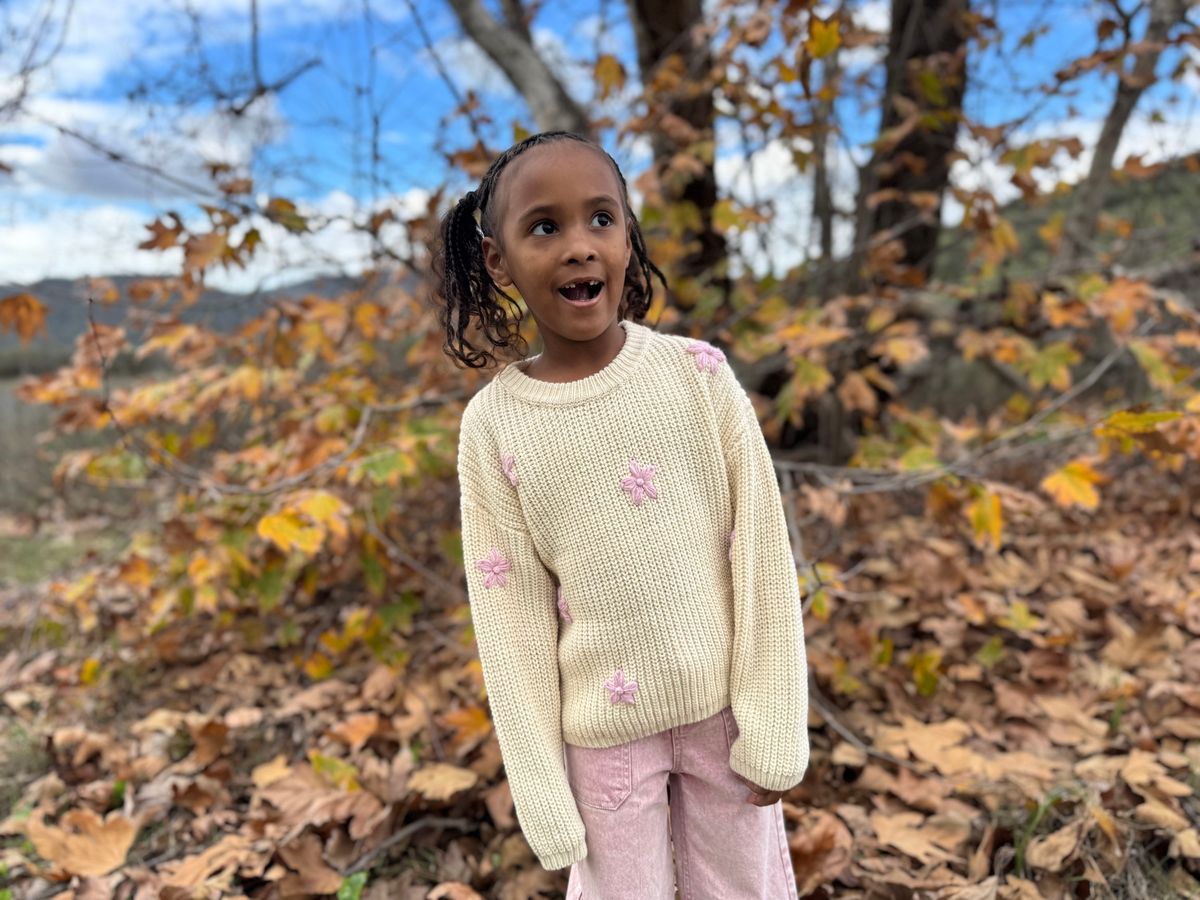 Zoey Sweater Cream Floral