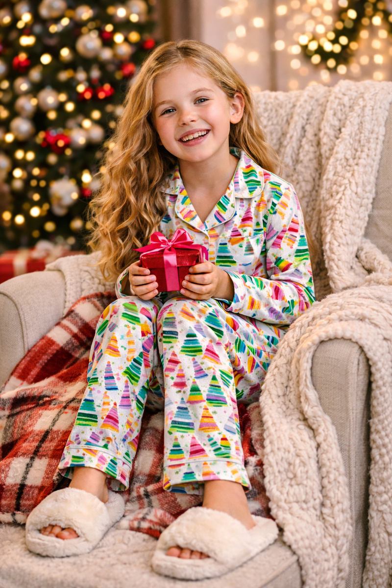 Tweenstyle Girls Christmas Tree Pajamas