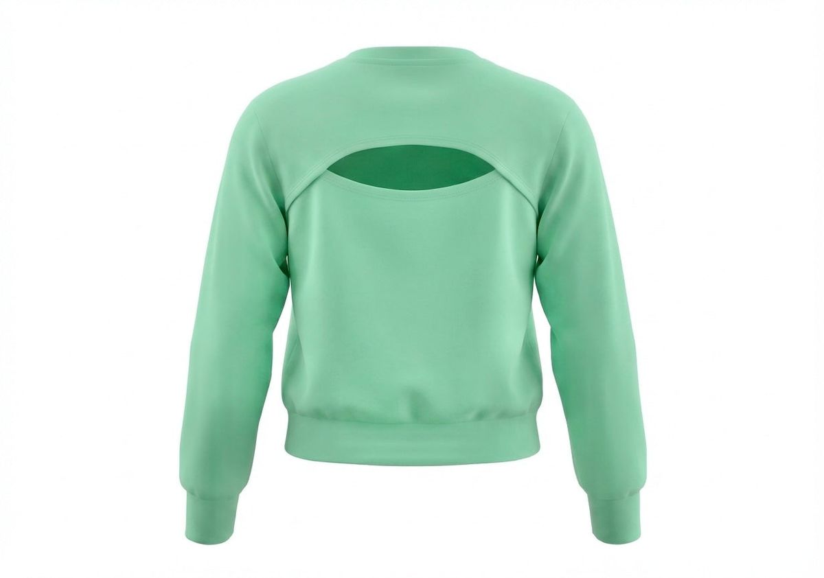 Pleat Frances Sweatshirt Clover