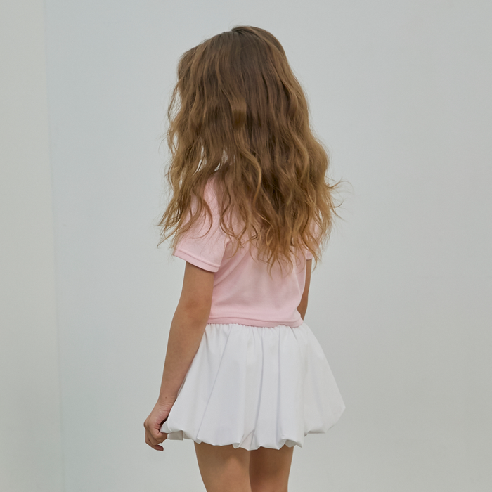 Crossflow Crop SS Petal Pink