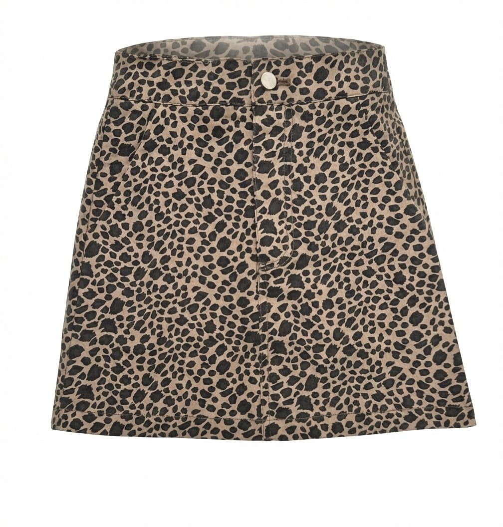 Kate Skirt Tan Leopard