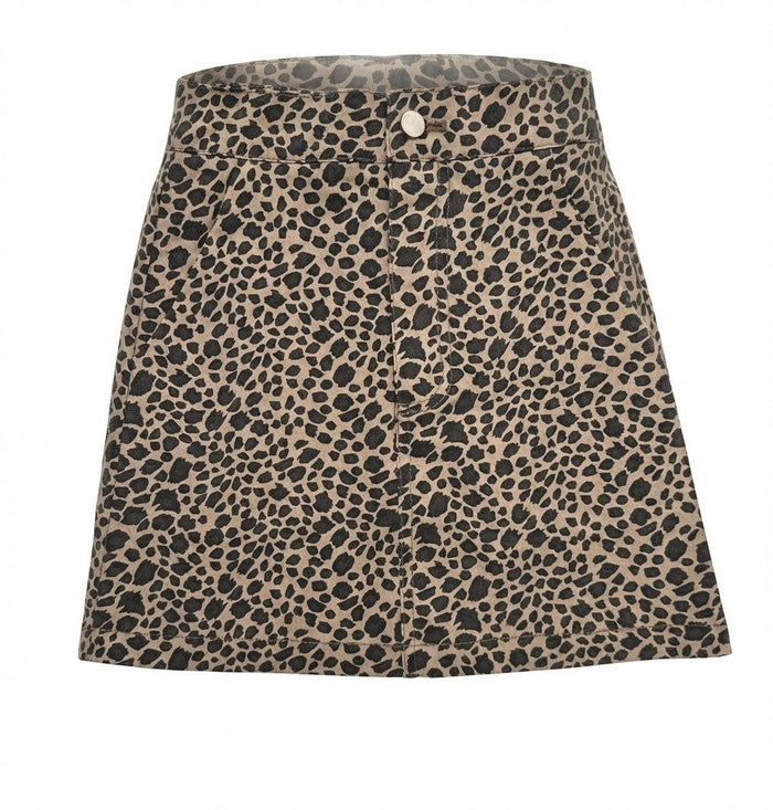 Kate Skirt Tan Leopard